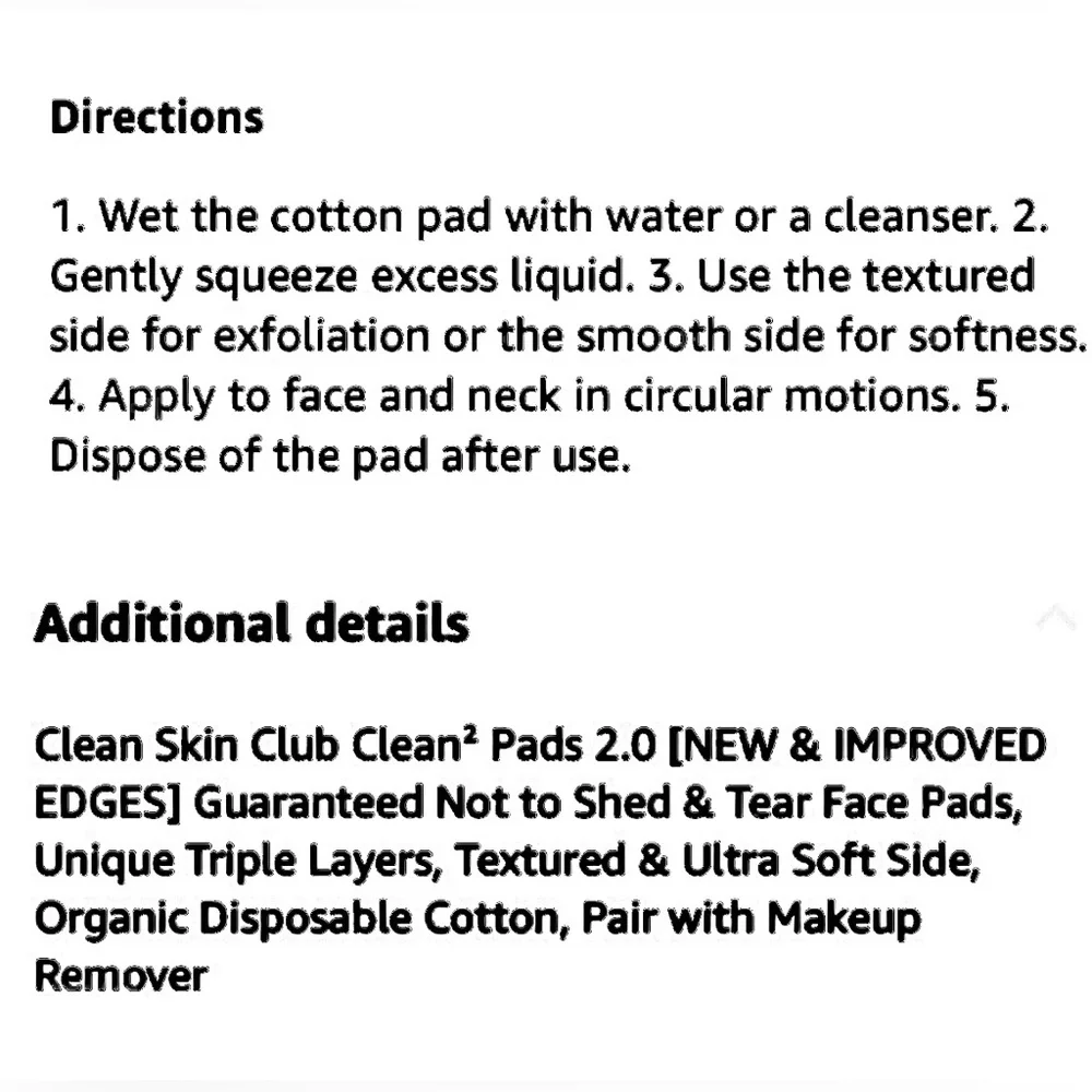 Clean 2 Extra Large Face Pads. *Cult Fave*